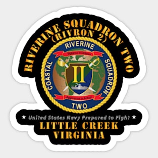 Coastal Riverine Squadron II - Little Creek VA Sticker